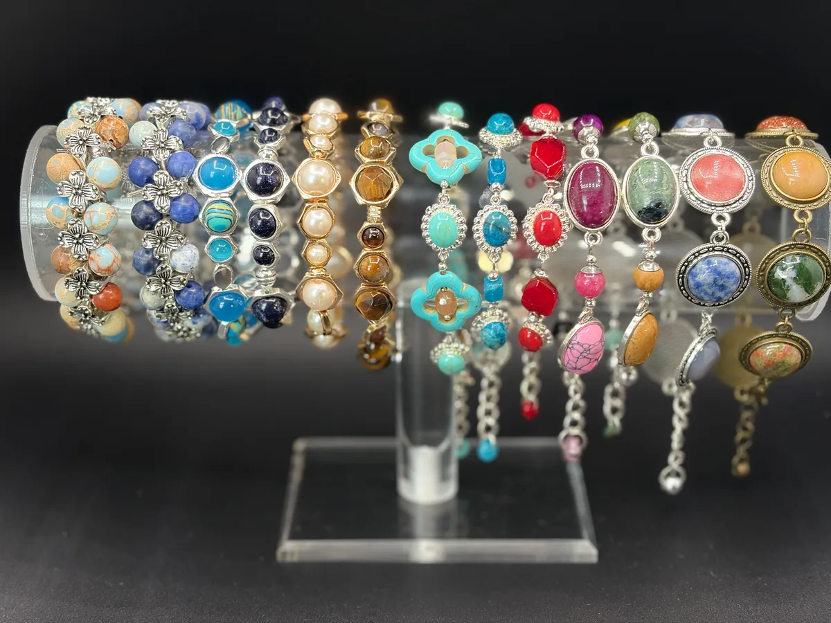 Multicolor Gemstone Bracelets handcrafted by Patty